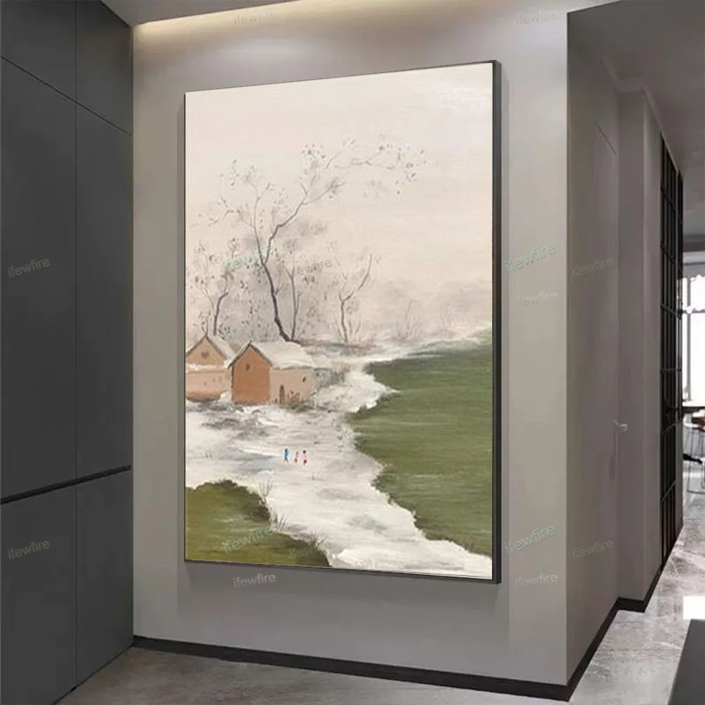 Light luxury wall decor art hand reproduction of Picasso's works of people oil painting Abstract Golden figure outline picture