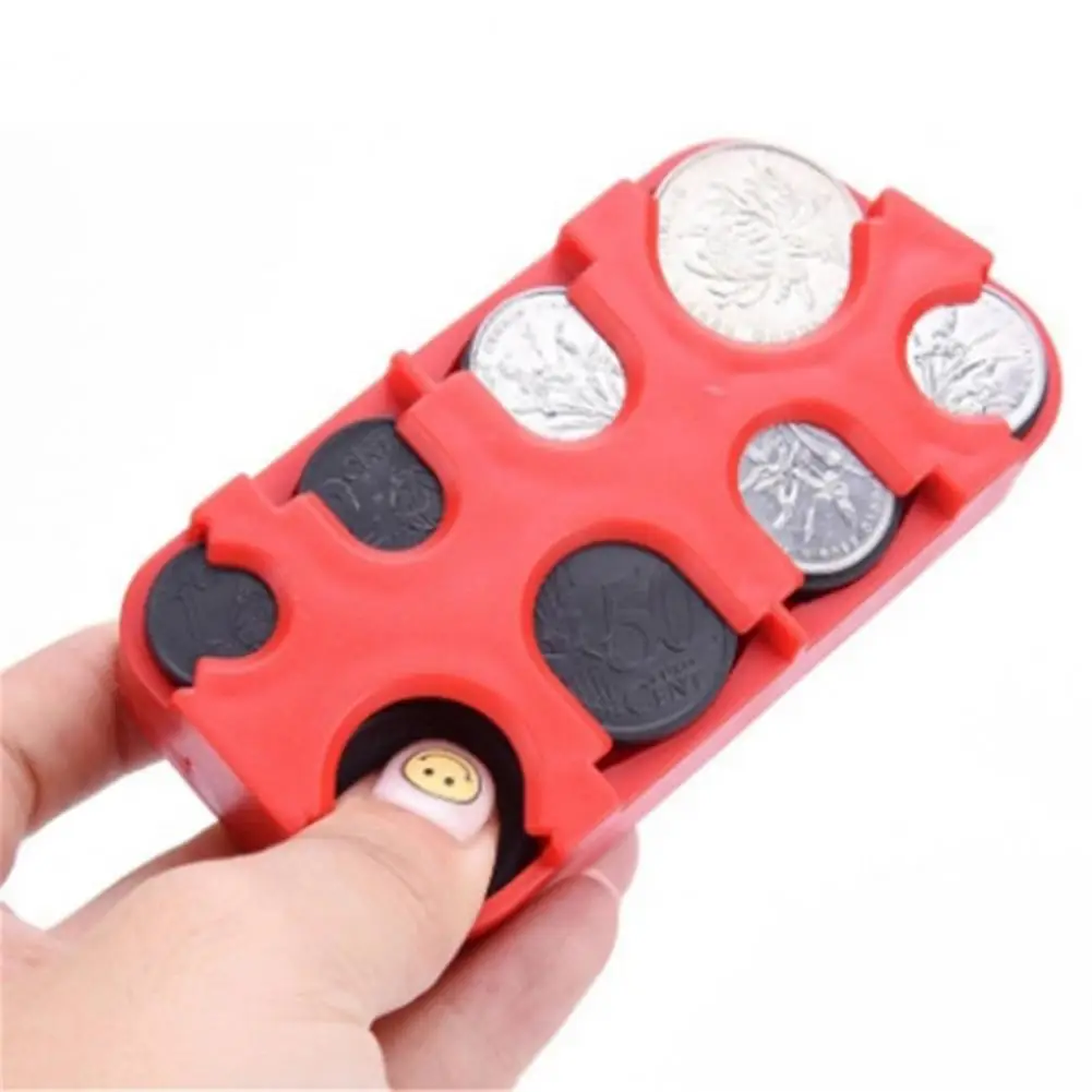 Coin Collection Purse Wallet Organizer Holder For Bus Taxi Car Coin Changer Holder Mini Euro Coin Dispenser Plastic Storage Box