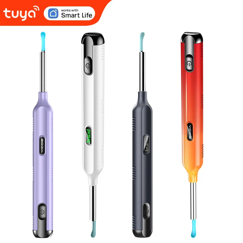 فائقة الوضوح الذكية البصرية خلال أذني التنظيف المنزلي مضيئة اللاسلكية قناة الأذن تنظيف أداة ملعقة حار! #3