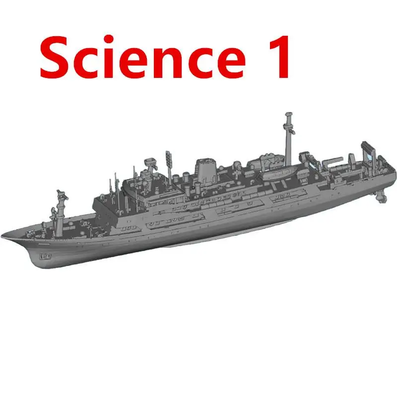 China Ocean Scientific Research Ship Science 1/700 Resin 3D Printing Model Ship Toy Model Assembly Hobby