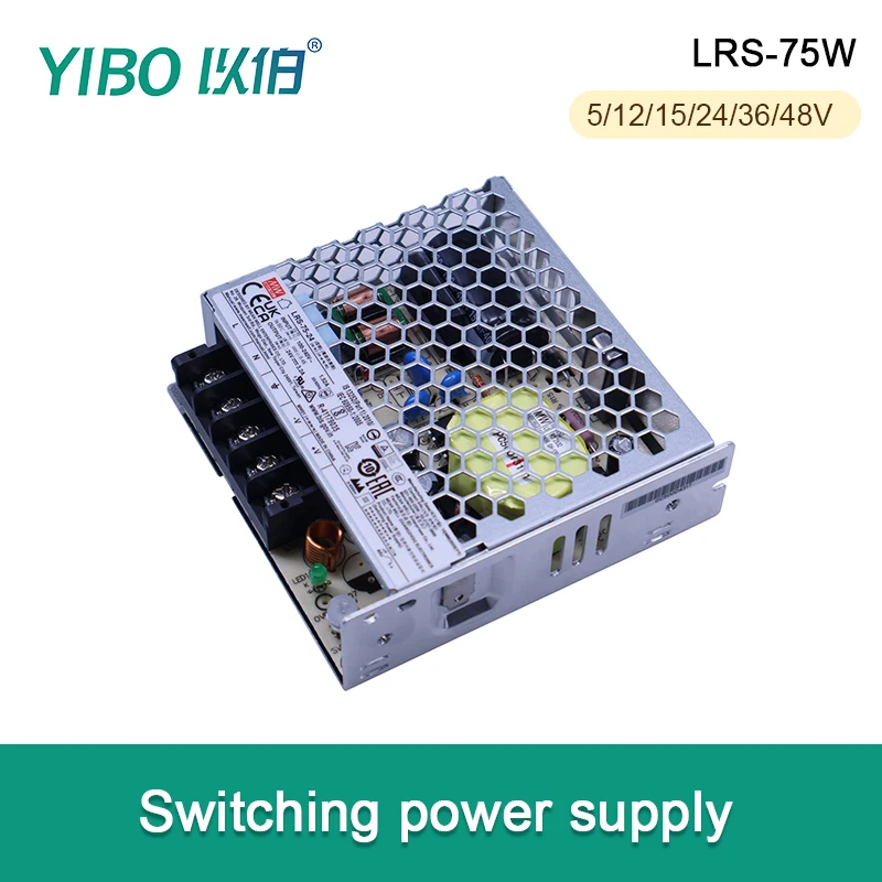 Mean Well LRS-75 Switching Power Supply AC DC 75W 12V 15V 24V 36V 48V Industrial SMPS