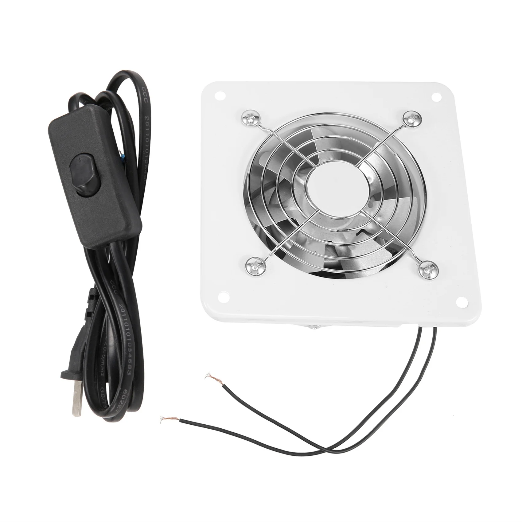 [NEW!A67Z】 4 Inch Inline Duct Fan Air Ventilator Metal Pipe Ventilation Exhaust Fan Extractor Bathroom Fan Duct Fan Accessories