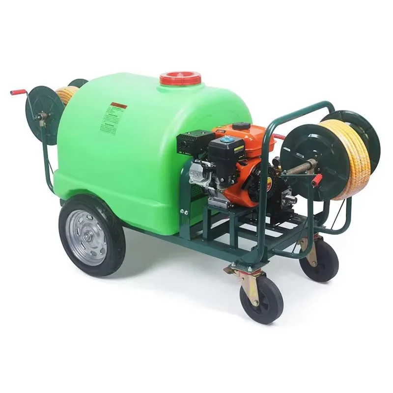 Trolley Garden Sprayer Greenhouse Four Wheel Hand Push Boom Agricultural Sprayer Pump Powered Electric Sprayer