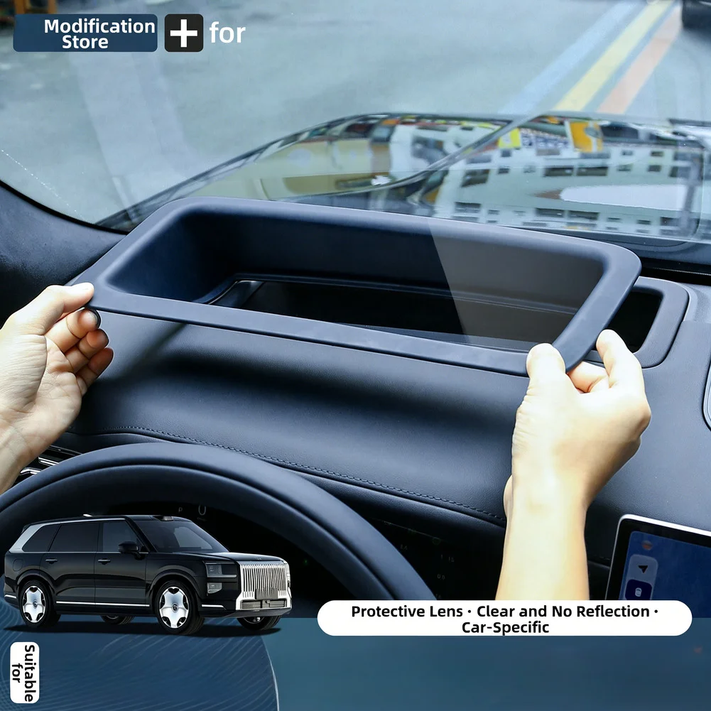 AR Coated Shield HUD Protective Cover For Car Dashboard 24*15*10cm Optical Anti-reflection Cover Anti-dirty Pad