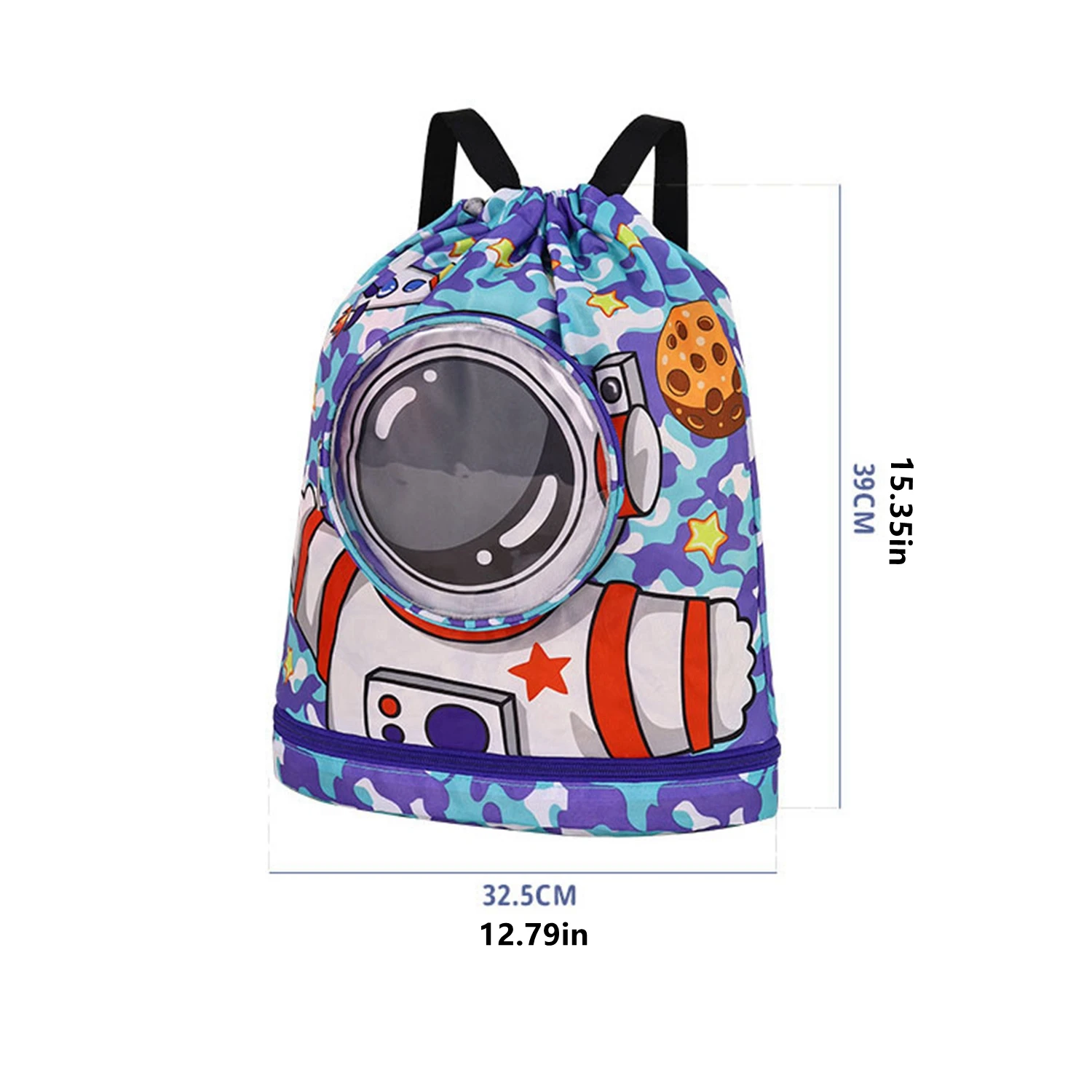 1PC Swimming bag wet and dry separation, shoe compartment, backpack, travel waterproof storage bag, beach bag, drawstring strap