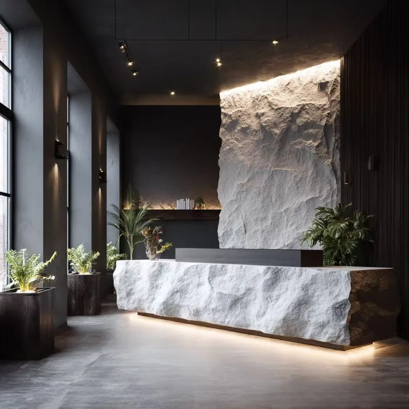 

Design Modern Logo Reception Desks Drawers Large Commericial Reception Desks Restaurant Classic Comptoir Magasin Furniture