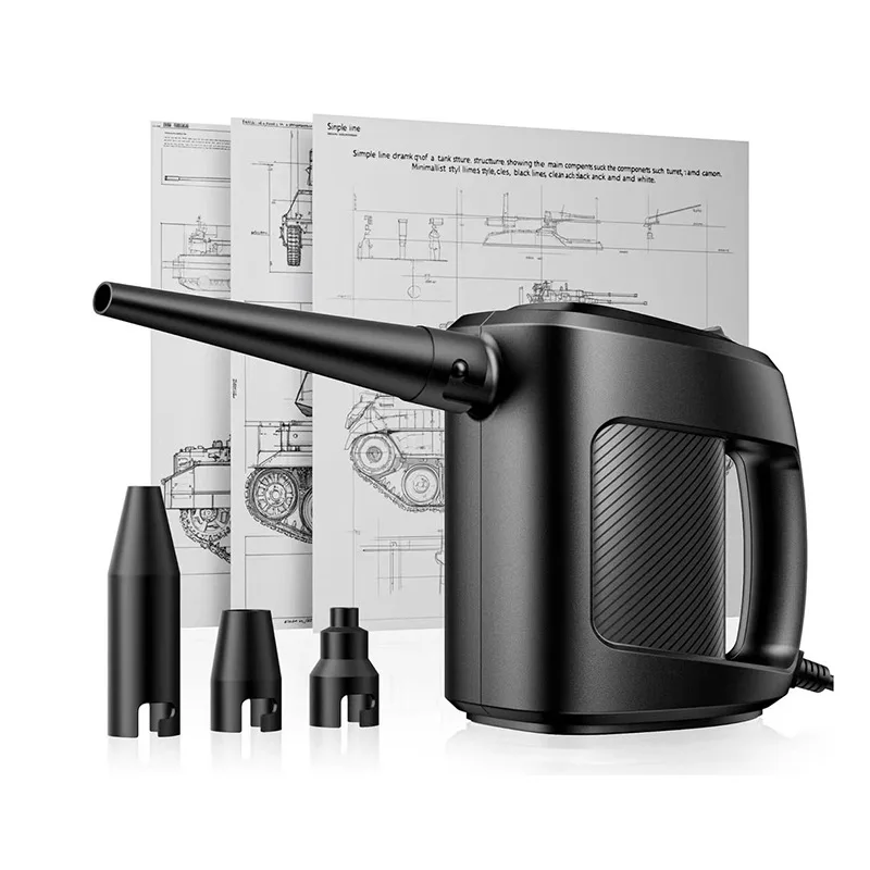 2026 Hot Selling High Power Hand Held Wire Dust Blower Set Cleaning Computer Chassis Portable Car Dust Collector