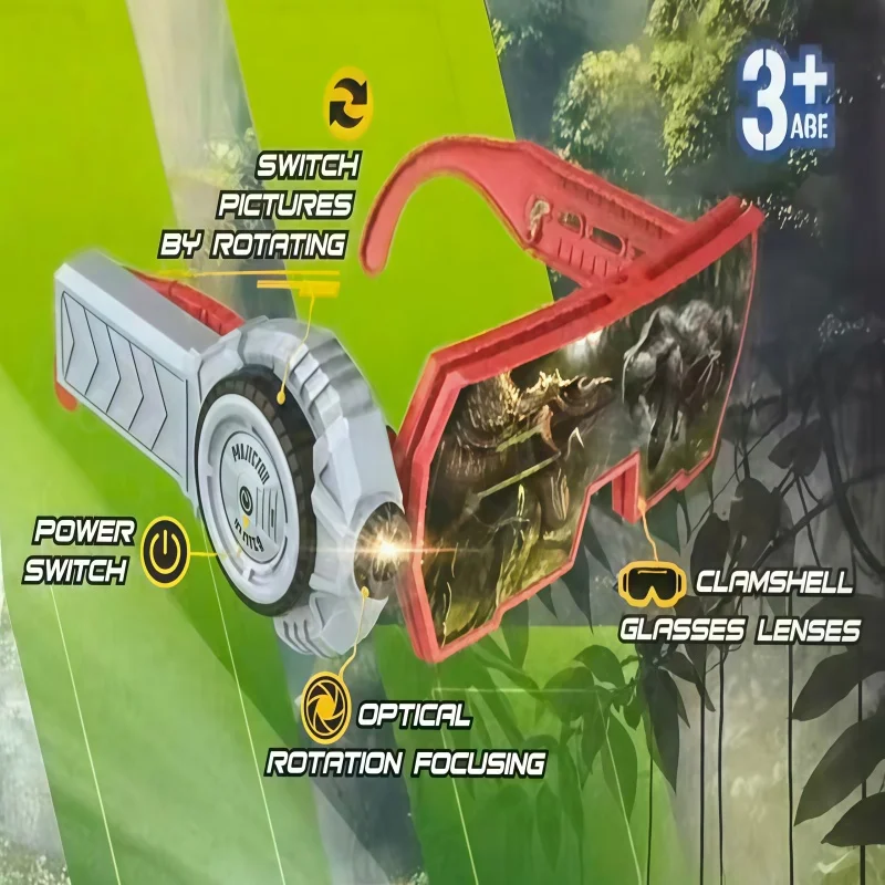 Children's exploration and innovation projection glasses, cognitive light-emitting projector, educational toy