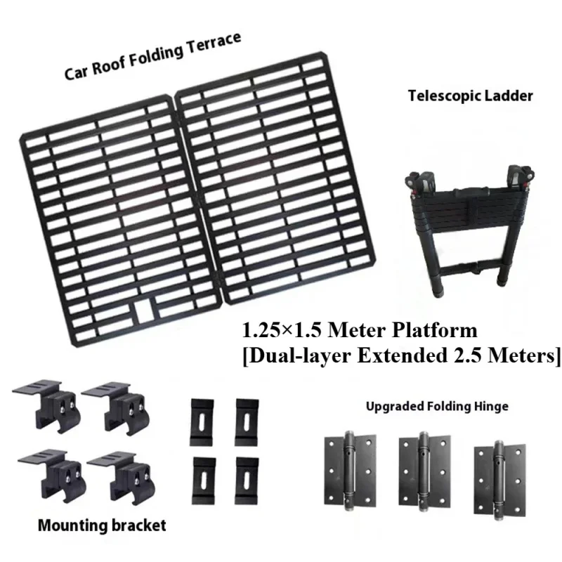 Factory Hot Sale Btseller Off-Road Vehicle Rack, Roof Expansion Platform, Double-Layer Folding Terrace, Tent Can Be Installed, R