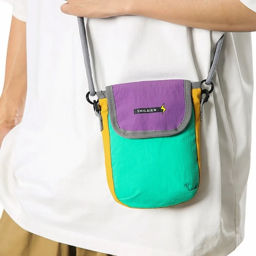 

Men Wallet Nylon Crossbody Bag Waterproof Card Holder Coin Purse Pendant Bank Card Organizer Lightweight Sports Phone Bag Daily