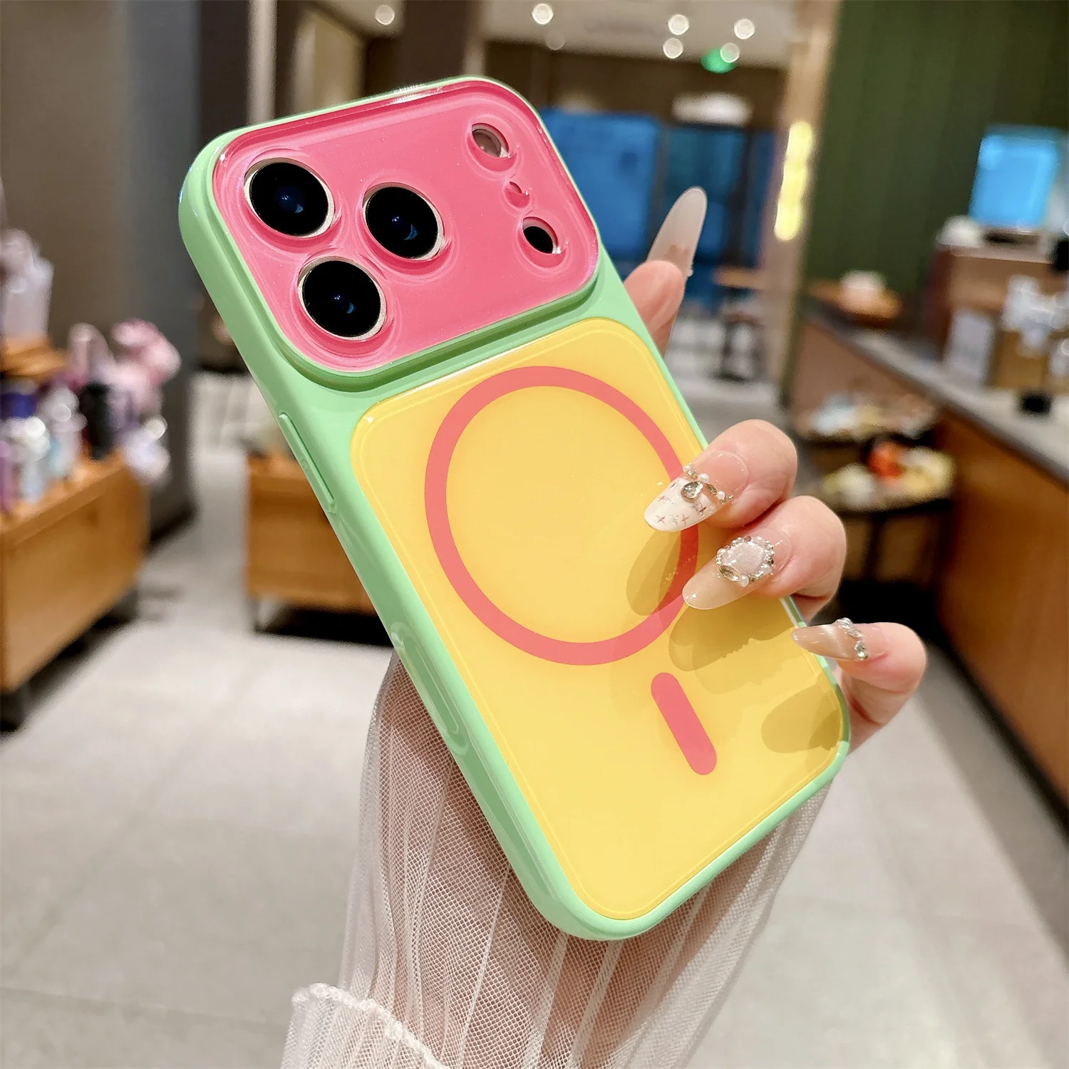 Matte Pc Case - LuxuryDopamine Hit Color Magnetic Case for