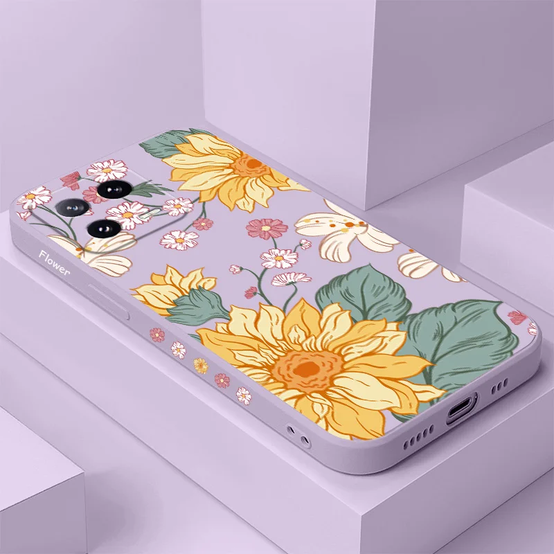 

Autumn Daisy Phone Case For Xiaomi Mi 15 14 14T 13 13T 12 12X 12T 12S 11 11T 10 10T 9 9T Pro Lite Liquid Silicone Cover