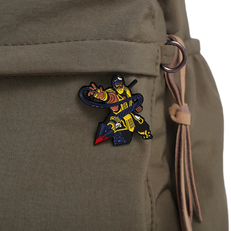 Hot Game GP Street Fighter Badge Pins Broszka Cute Anime Figure Enamel Cosplay Props Lapel Pin Biżuteria Akcesoria Prezent Dla Frien