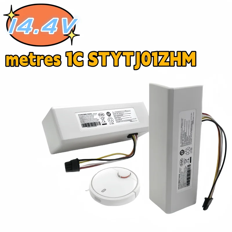 

New 14.4V 12.8Ah Replacement P1904-4S2P Battery Xiaomi Mi Home 1C STYTJ01ZHM Robot Vacuum Cleaner Accessories Lithium Battery