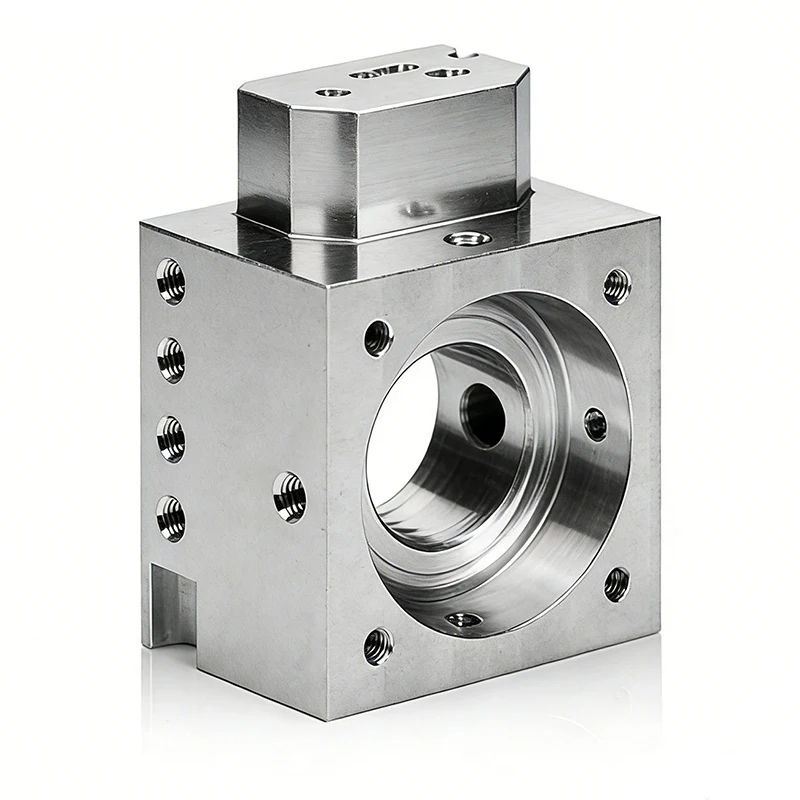 Custom Customized Products Customized Cnc Machining Manufacturing Stainless Steel 5-Axis CNC Machined Complex Manifold Block