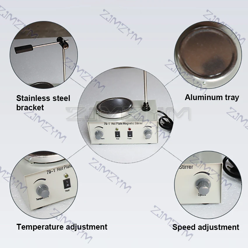110/220V Làm Nóng Máy Khuấy Từ 79-1 Phòng Làm Nóng Điều Khiển Kép Phối Cho Động 250W 1000ml Nóng Máy Khuấy Từ Phối