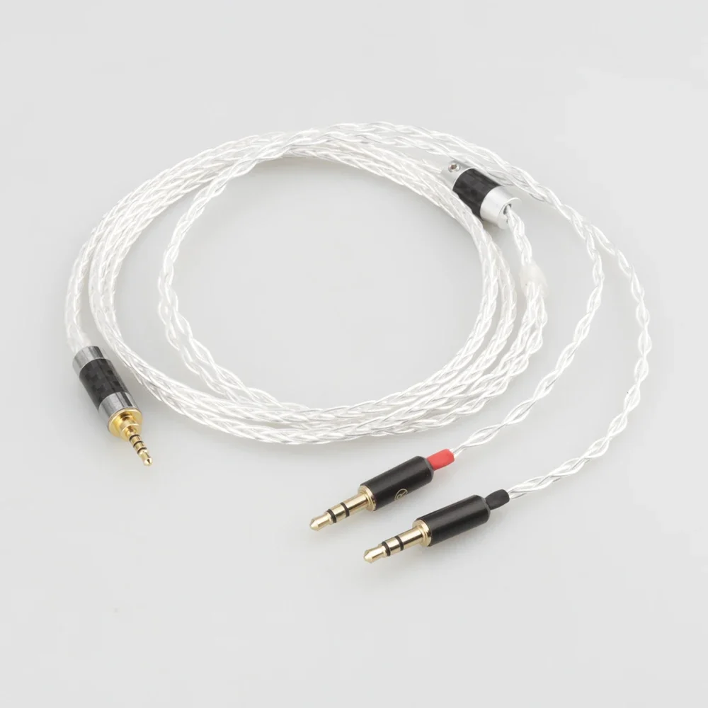 Audiocrast 2.5mm Balanced Silver Plated Upgrade Cable for HE400i HE1000 HE6 HE500 he560 EDX V2 Headphones