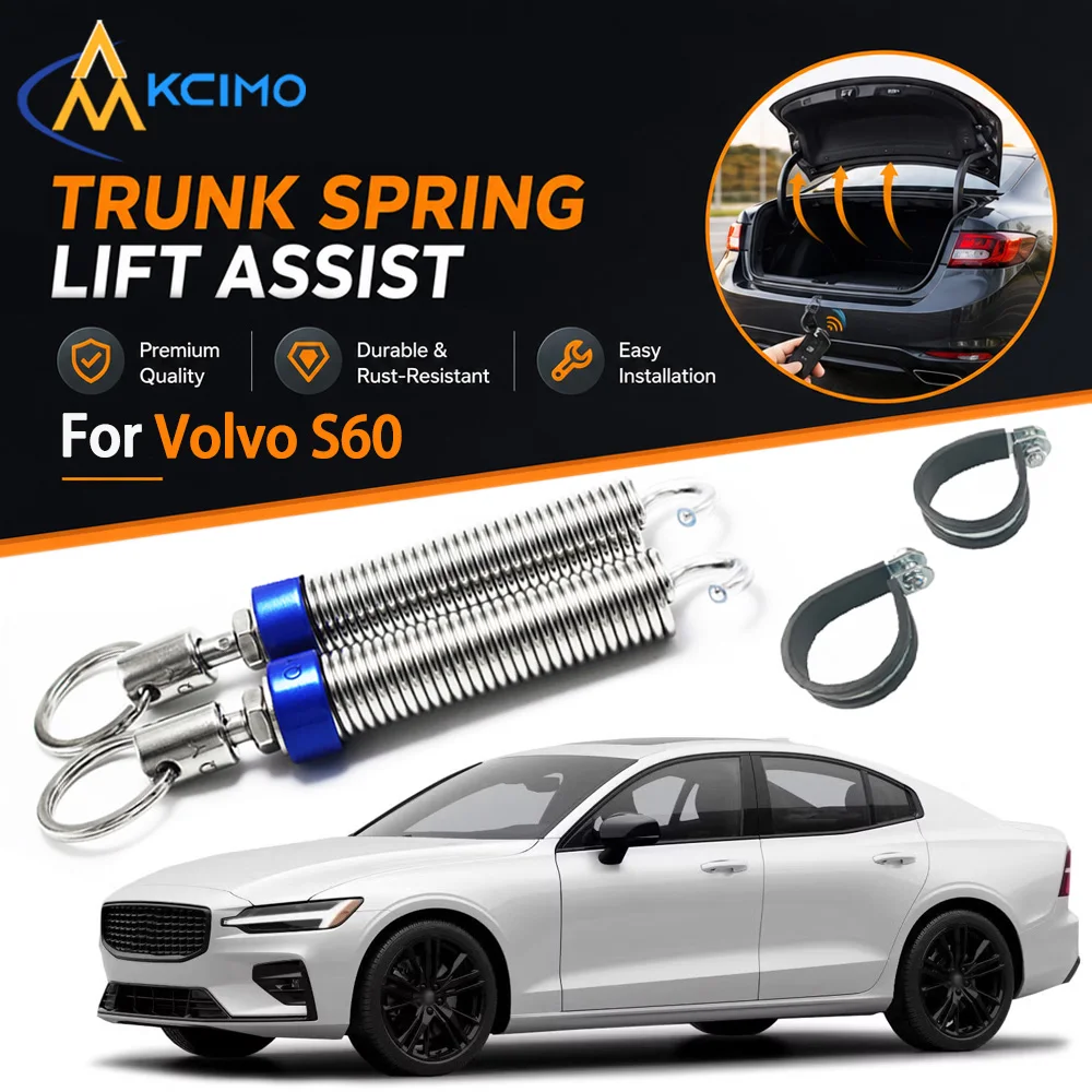 Kcimo Car Boot Trunk Automatic Opening Spring Kit Adjustable Tension Lifting Device For Volvo S60 Rear Trunk Lid Accessory