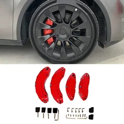 4pcs Caliper Covers for Tesla Model X S 2017-2021 2022 2023 2024 Accessories Front Rear Brake Caliper Covers for 19/20inch