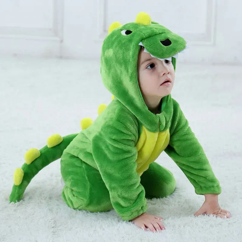 AA Cosjie Kigurumis Clothes Boy Girl Romper Animal Tigers Infant Rompers Onesie Soft Warm Baby Clothing Cosplay k 2025 New