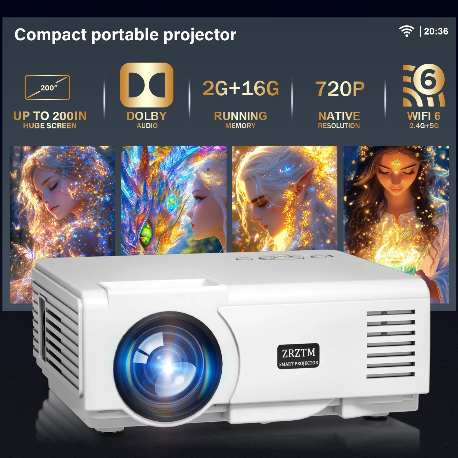 Proyector AUN Q54K: La Mejor Opción para Cine al Aire Libre en Cualquier Entorno