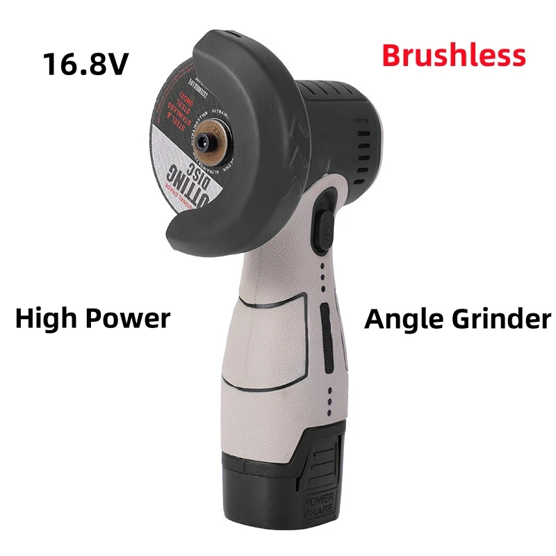 16.8V Brushless Cordless Angle Grinder Rechargeable Grinding Tool Polishing Grinding Machine For Cutting Diamond Power Tools