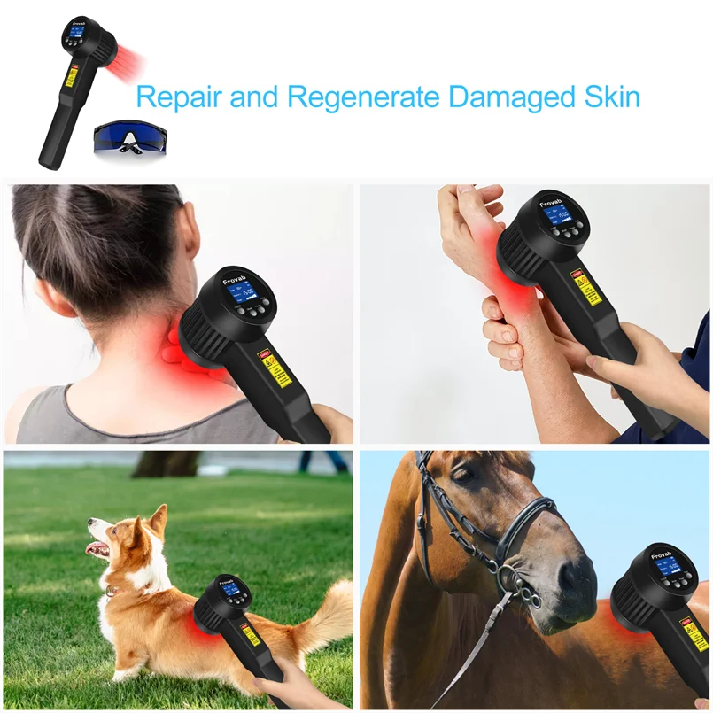 650nm*15 808nm*10 Red Laser Wand for Dogs Level Iv Laser for Pain Therapy Cold Laser Light Therapy Mat Neuralgia Clinic Use