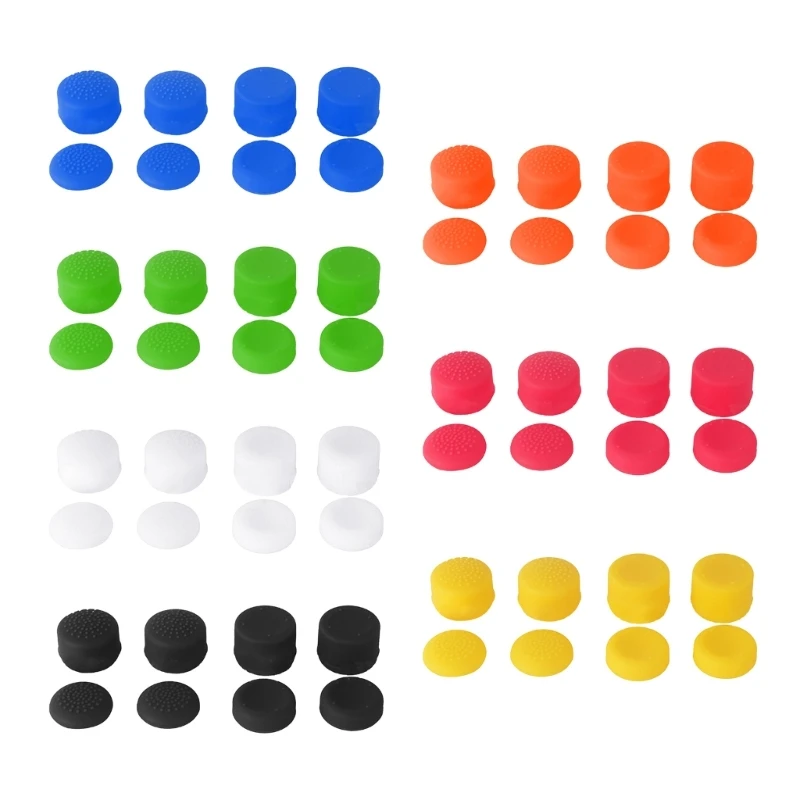 1 Set Thumb Caps Cover Soft Silicone Joystick Cover Thumb Grip T3EB