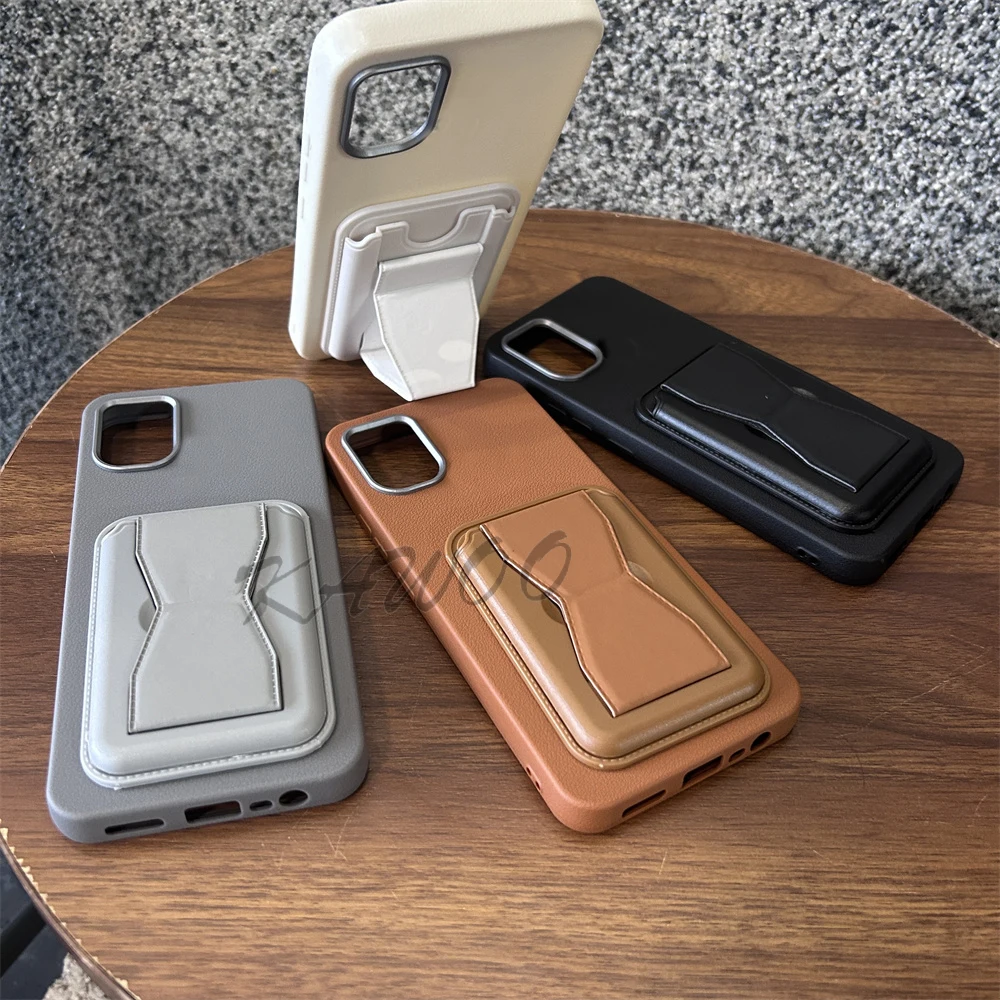 Leather Card Slots Holder Soft TPU Case For Motorola Moto Edge 40 Neo 50 Fusion G85 G45 G35 G54 5G Cover Wallet Stand Phone Capa