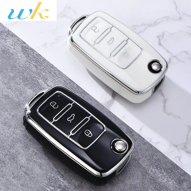 

HOT TPU Car Remote Key Case Cover For Volkswagen VW Polo Golf Passat Tiguan Beetle Caddy T5 Up Eos Skoda Octavia Seat Leon Altea