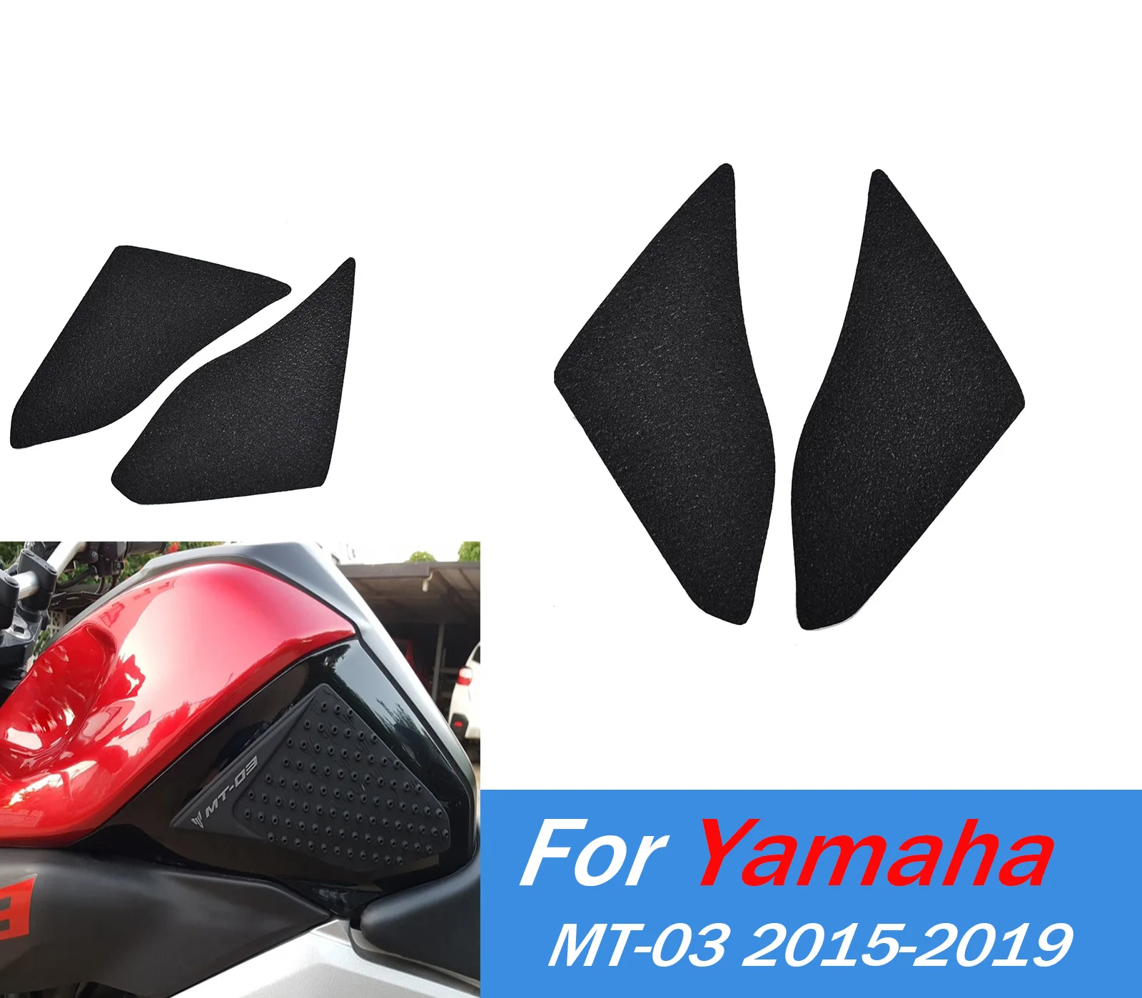 

Для Yamaha MT-03 MT 03, наклейки на бак, защита газа для мотоцикла 2015-2019, комплект защиты колена, наклейки, аксессуары ﻿
