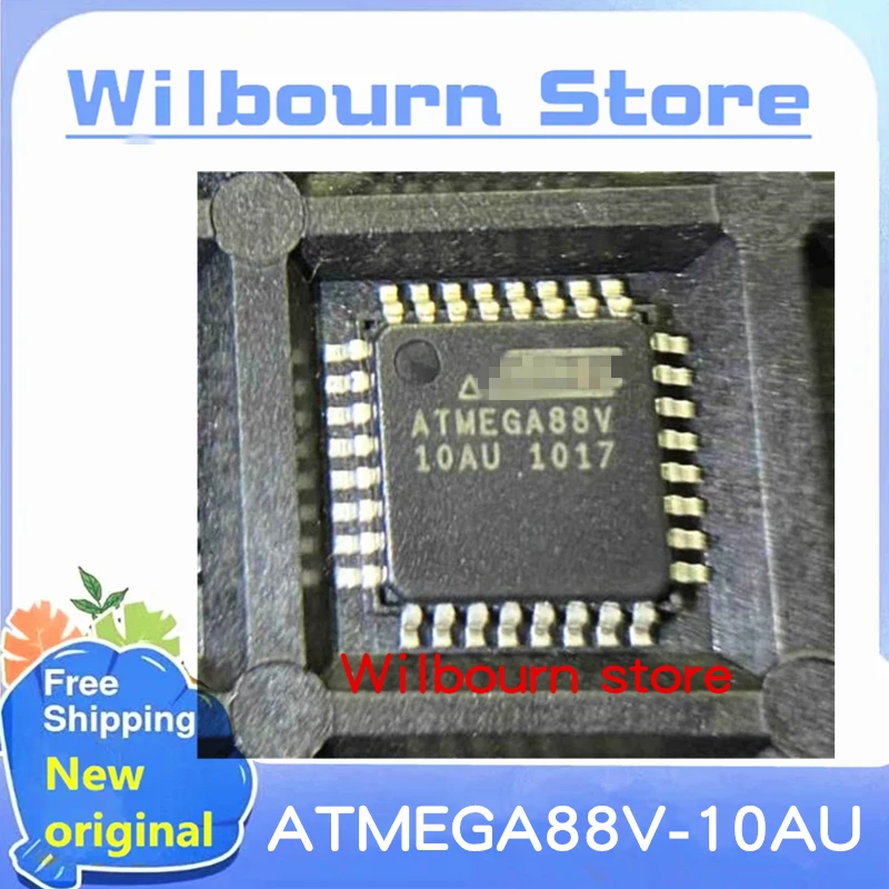 100% New original 10PCS~50PCS/LOT ATMEGA88V-10AU ATMEGA88V 10AU TQFP32