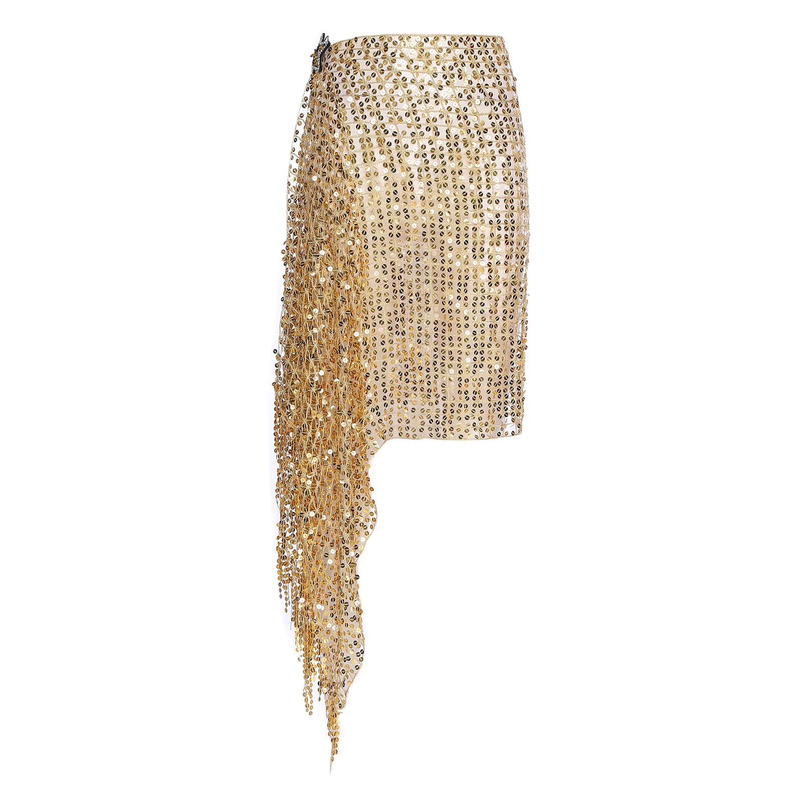 

‌Womens Glamorous Belly Latin Salsa Dance Accessory Lightweight Scarf with Star Clip for Holiday Celebrations Dance Classes