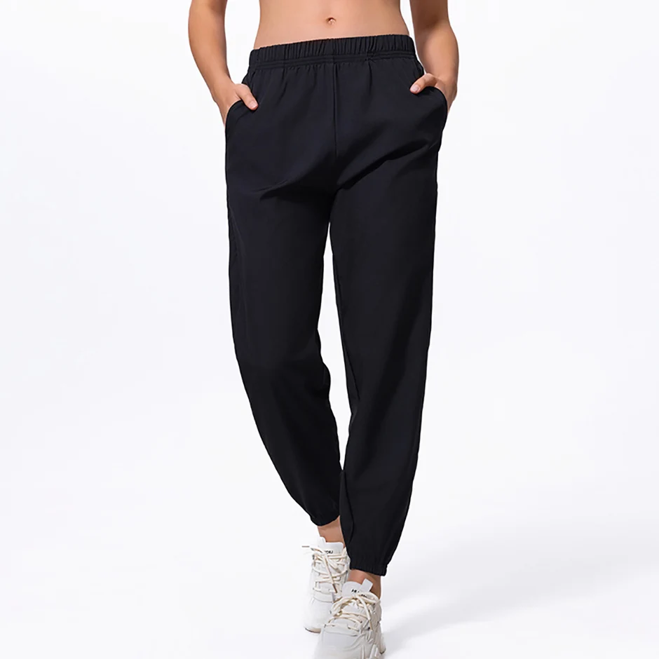 Damenhosen, Frühling und Sommer, schnell trocknende, atmungsaktive Sport-, Lauf- und Freizeithosen, einfarbige Leggings, einfach und vielseitig – Detail 4