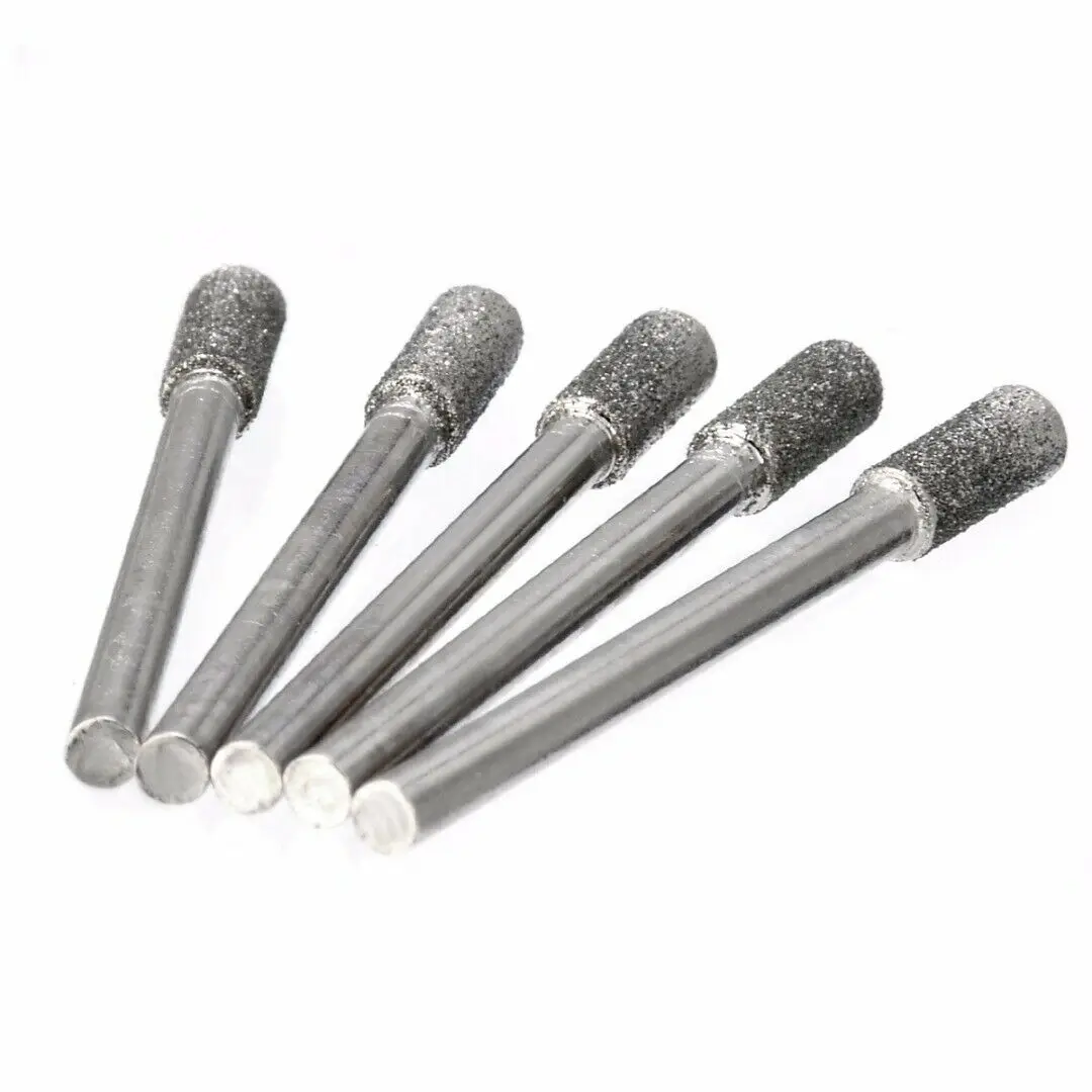 Useful Practical Reliable Drill Bits Diamond 4mm Diameter Alloy Electroplated Burring For Rotary Tool Grinding