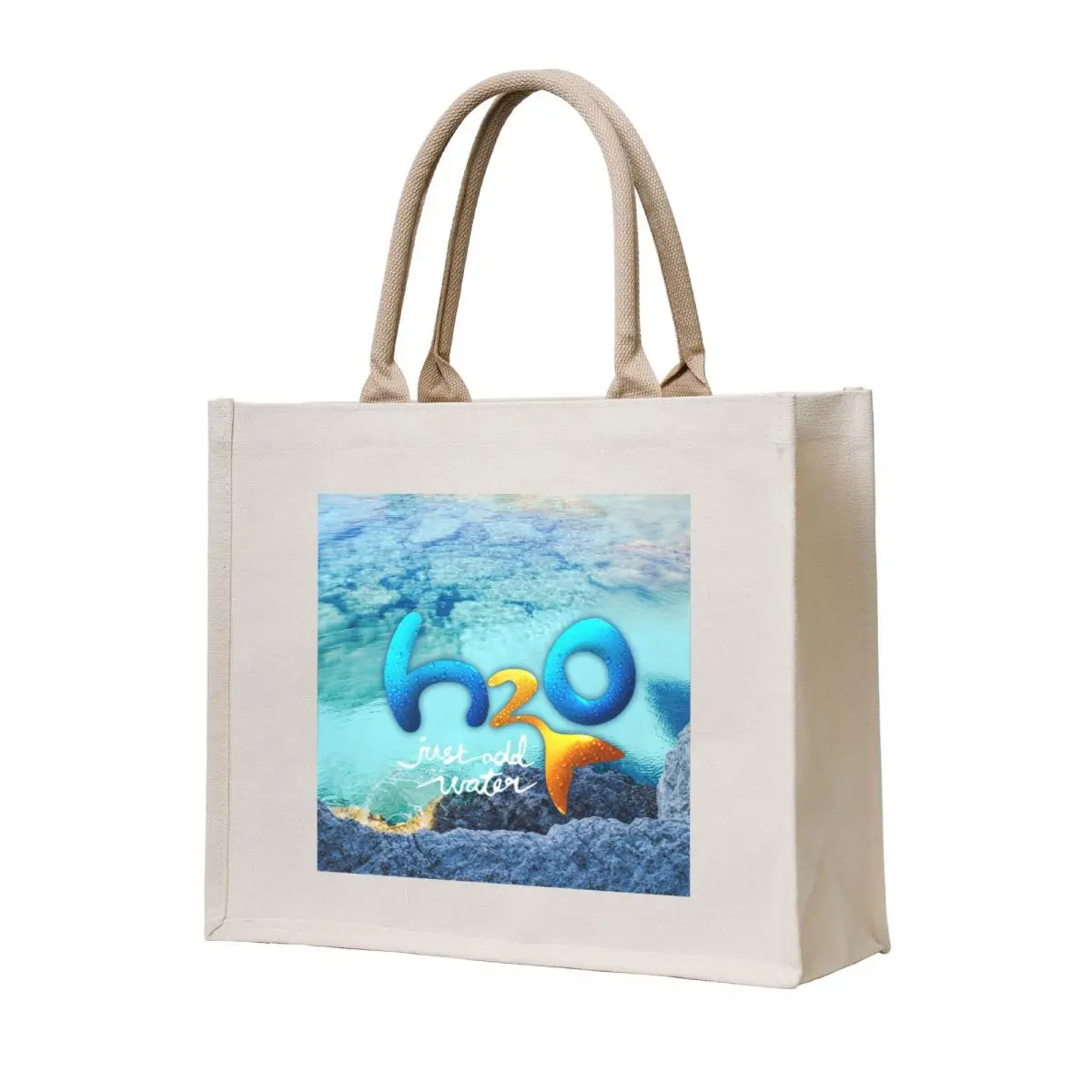 

H2O: just add water Tote Bag Canvas reusable shopping bags Customizable tote bag