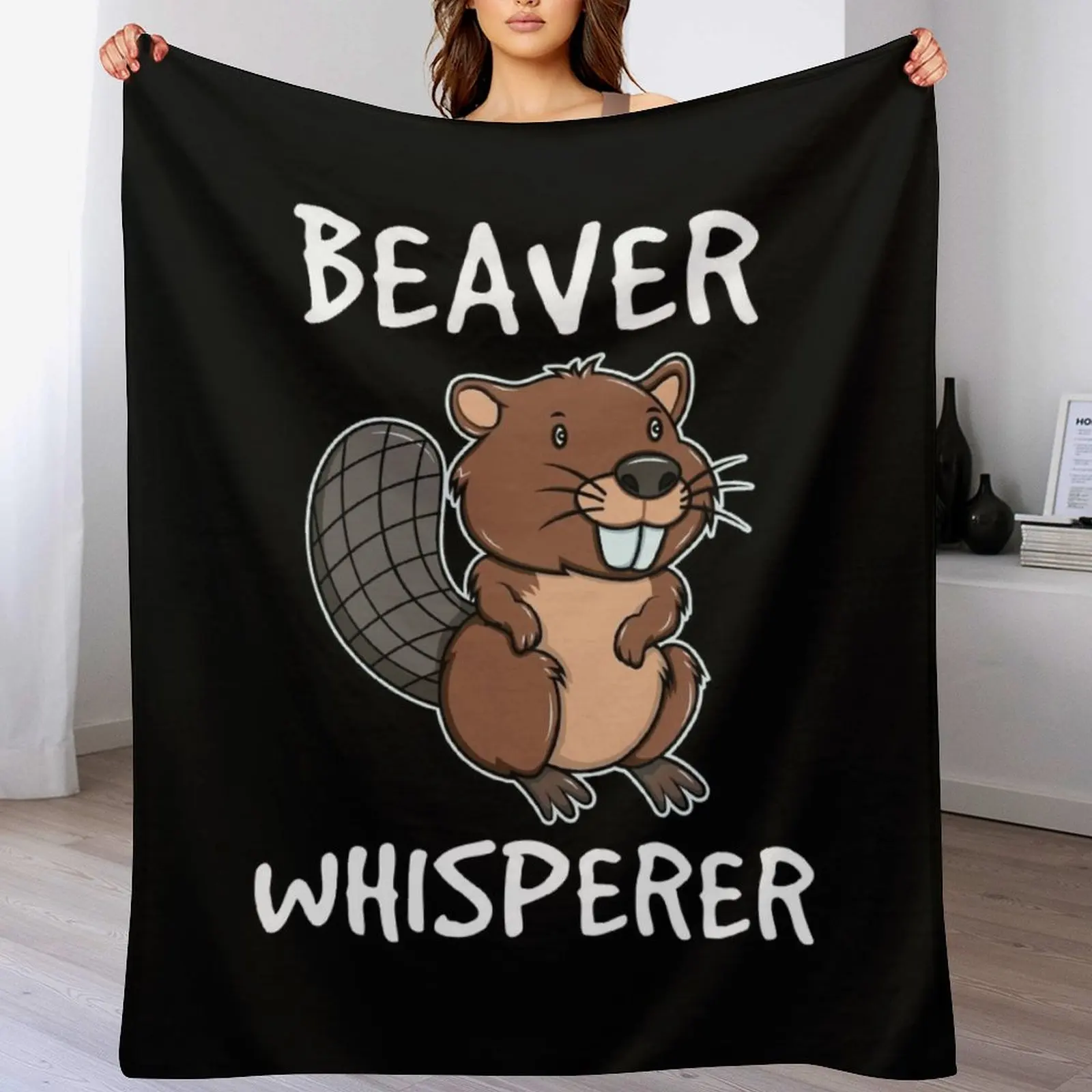 Beaver Life Great Design For A Nature Lover Who Plans The Ne print Throw Blanket Loose Extra Large Throw Flannels Blankets