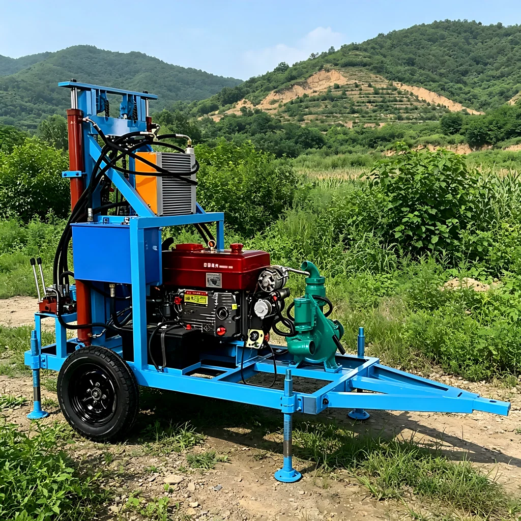 

Customized 130-260m Heavy-Duty All-Terrain Crawler Water Well Drill with Hydraulic Portability