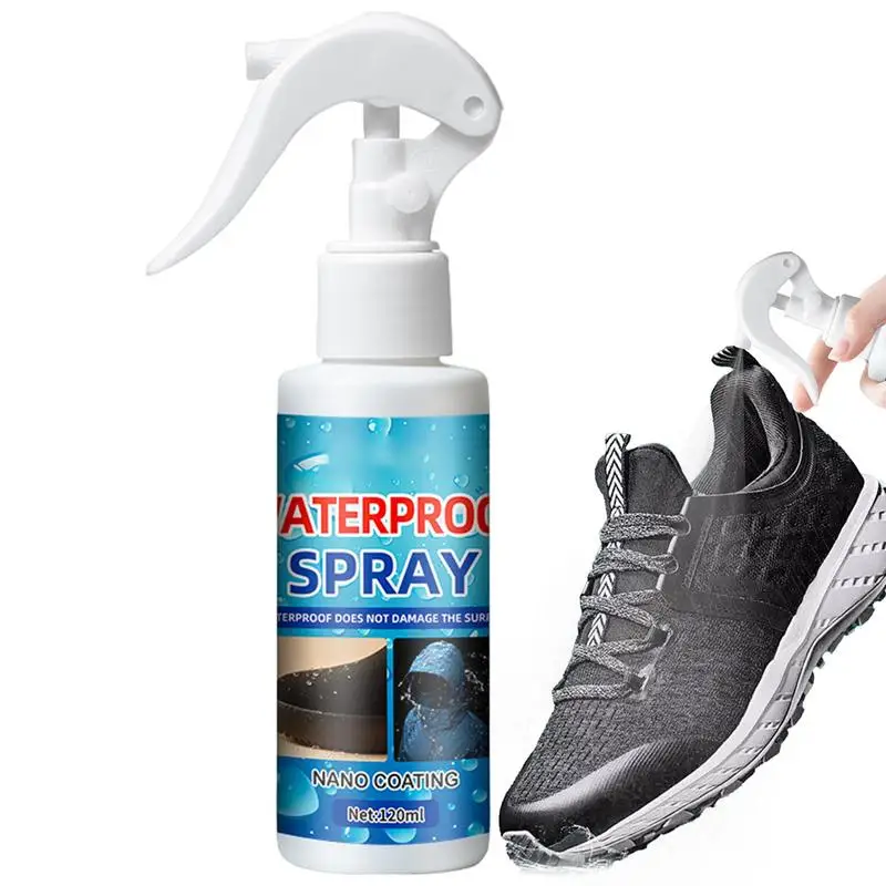 120ml Canvas Shoe Protector Spray Tennis Shoe Protector Spray Nano Protection Rainproof Shoe Protection Tool For Sneakers Snow