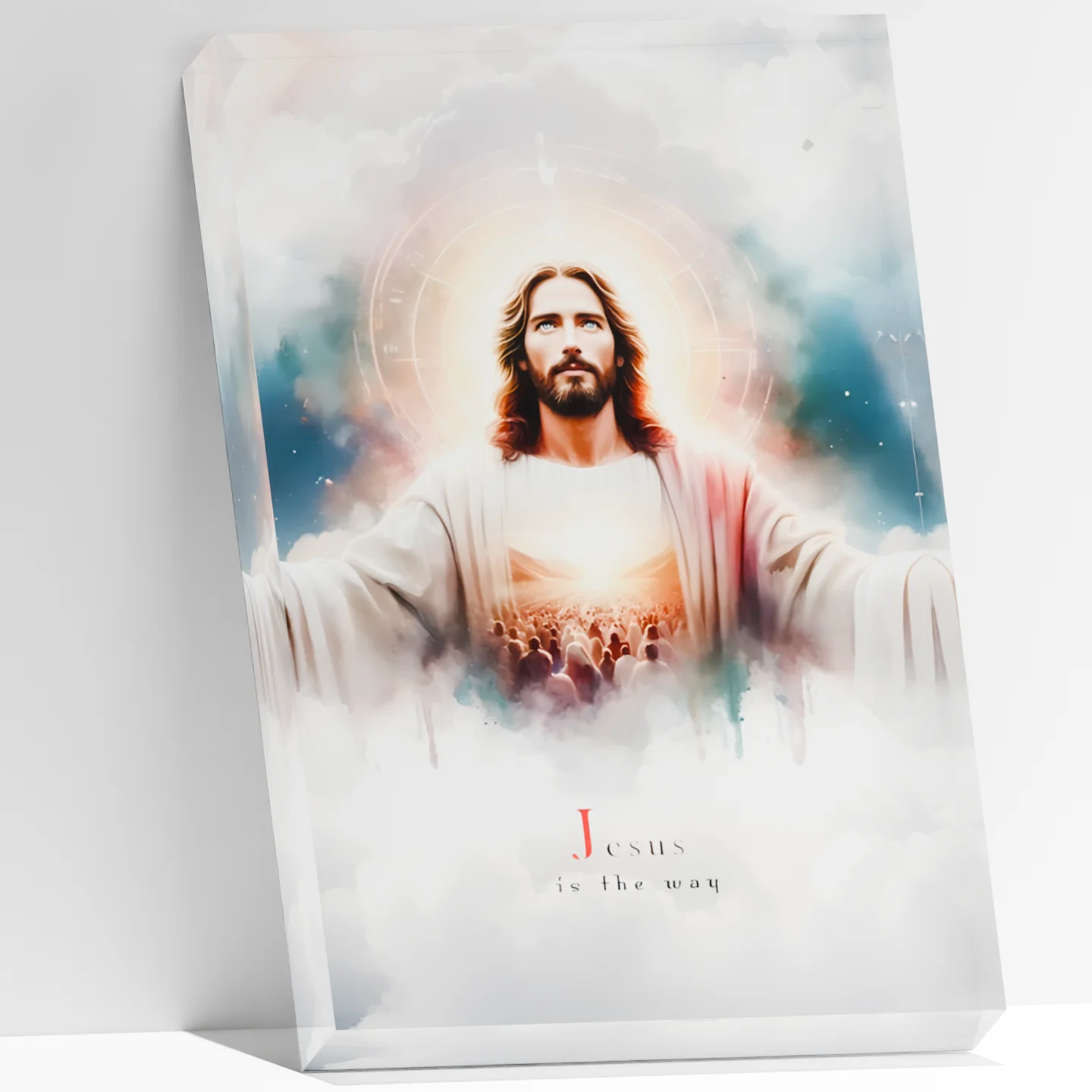 

Jesus is the Way - John 14:6 Christian Gifts for Men, Women | Religious Home Office Desk Decor, Inspirational Scripture Art