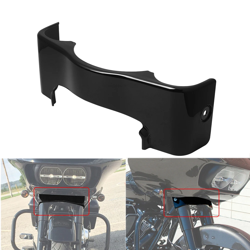 Para Harley Touring CVO Road Glide Special FLTRXS Ultra FLTRU 2015-2024, Faldón Exterior Negro Claro ABS para Carenado