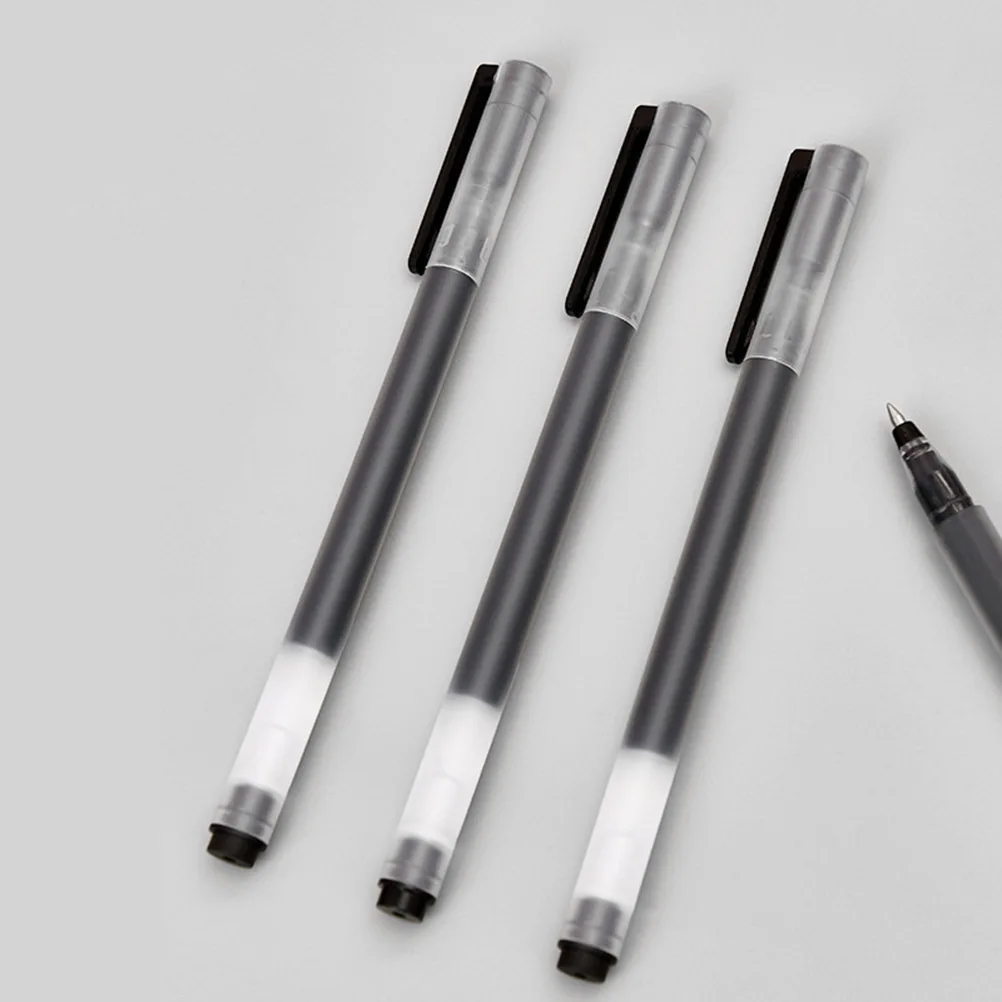 

10 шт. гелевые ручки большой емкости 0,5 мм без утечек, гладкое письмо для школы, офиса, бизнеса, канцелярские принадлежности