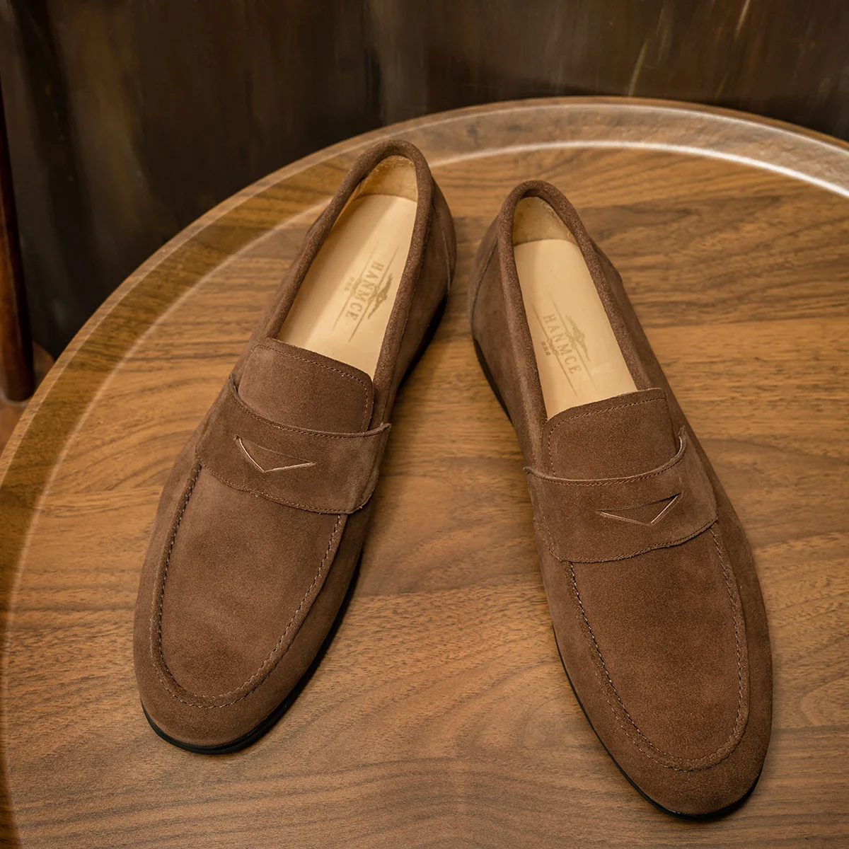 Luxury Men's Loafers Shoes Suede Leather Penny Loafer Slip On Brown Man Casual Shoe Office Wedding Dress Summer Shoes
