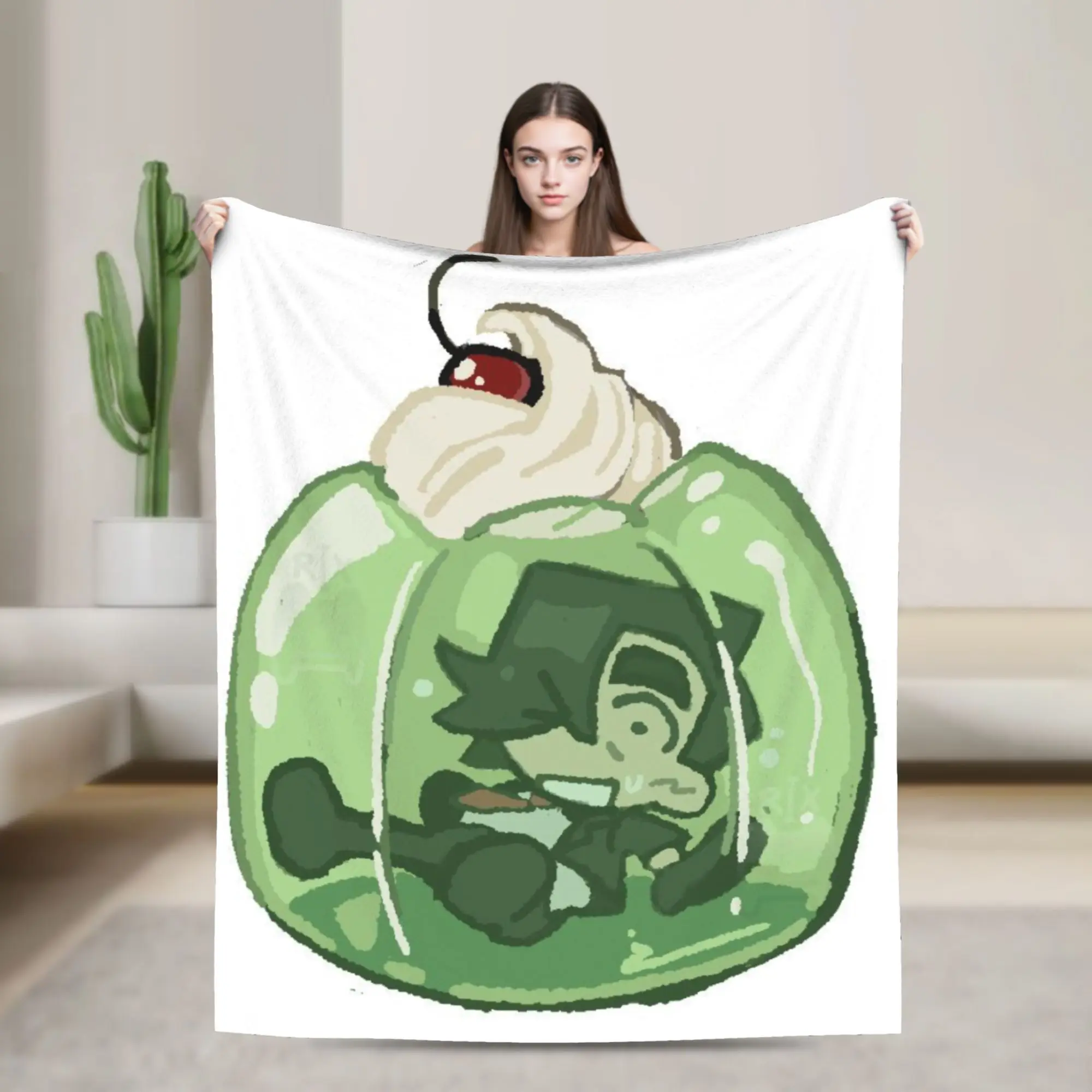 Benny Jackpot Crash Course Eddie Blanket Quality Warm Soft  Throw Blanket Winter Children Bedroom Fluffy Bedspread