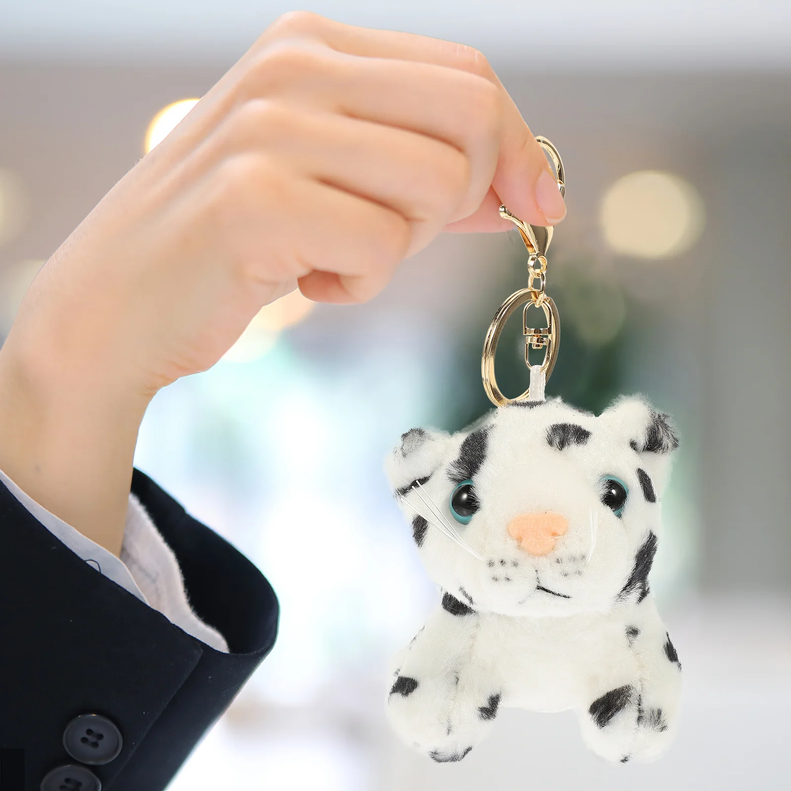 Animal Plush Keychain Bag Decor Toy Supplies Bags Decorative Car Pendant Toys Keychains for Backpacks Child