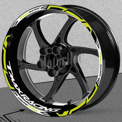 Pegatina reflectante para llanta de rueda de motocicleta TMAX 500, 530, 560, 2023, accesorios de cinta a rayas impermeables