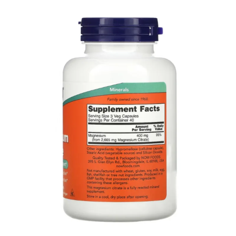 Magnesium Citrate 120 Capsules