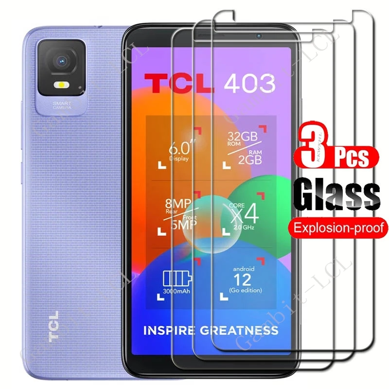 1-3PCS Tempered Glass For TCL 403 Protective Film ON TCL403 T431D, T431U, T431Q, T431P, T431A, T431E 6\