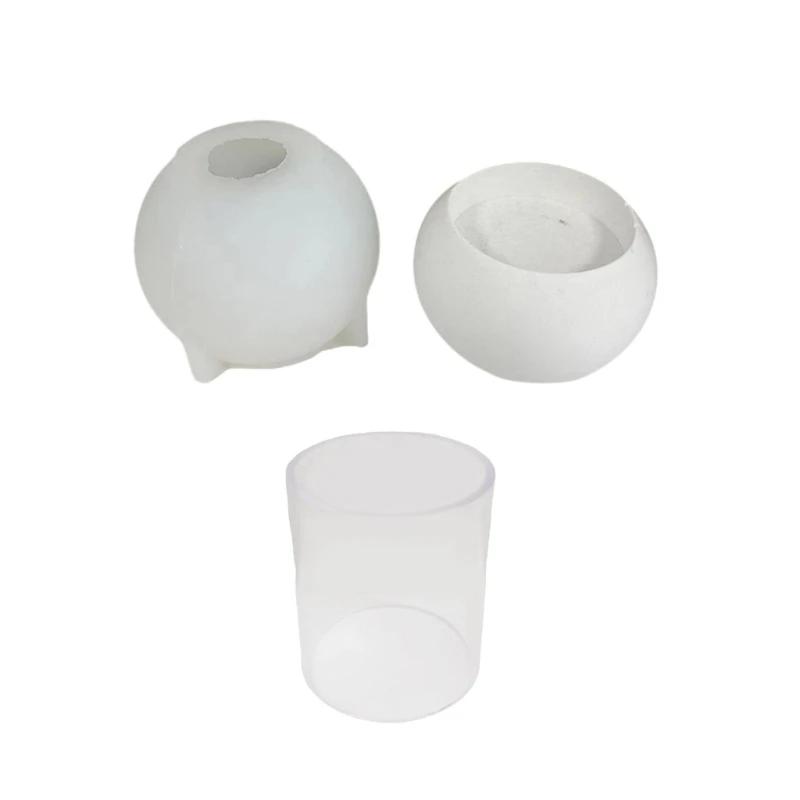 Artistic Home Decoration Holders Mold Elegant Craft Silicone Molds for Epoxy Resin Sphere Holders