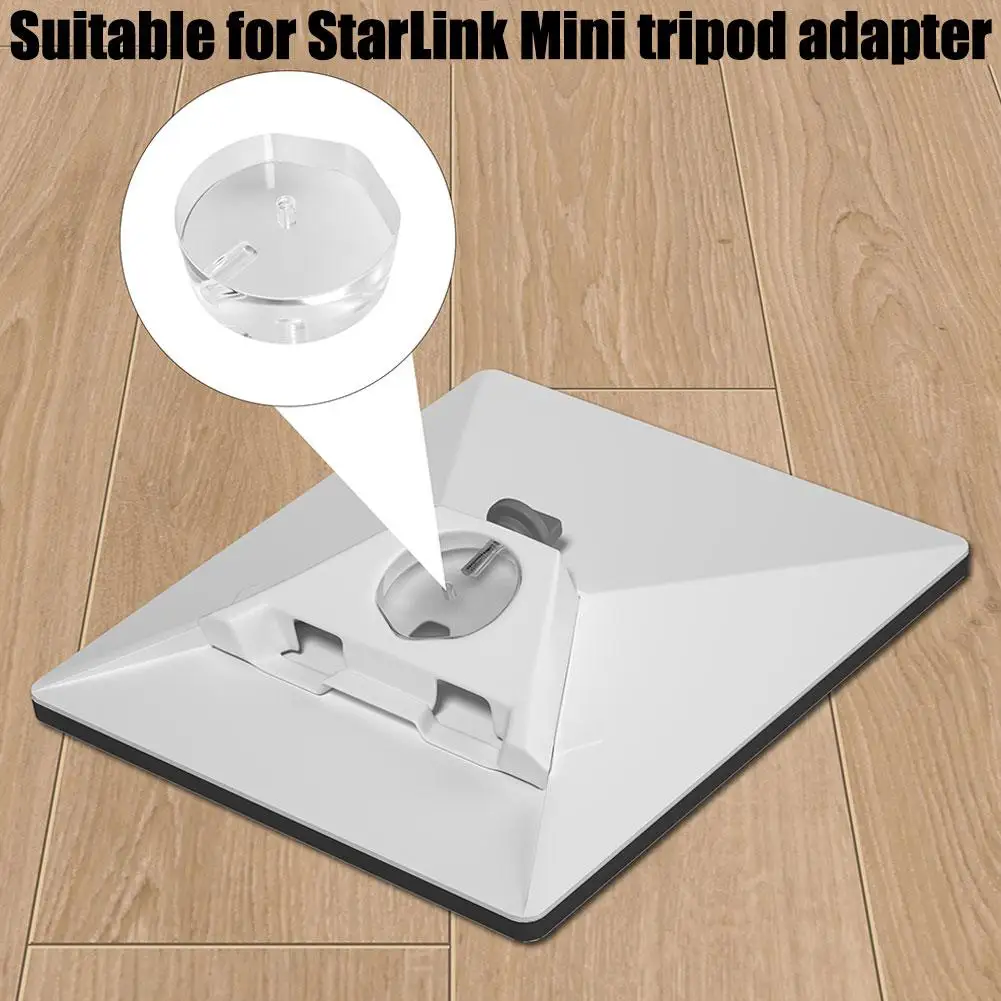 Para starlink mini v4 1/4 parafuso buraco adaptador acrílico transparente satélite compatível tripé adaptador para starlink suporte accesso